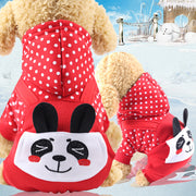 New Year Dog Cat Clothes Accessories Pet Supplies Fall winter Four Legged Cotton-padded Clothes