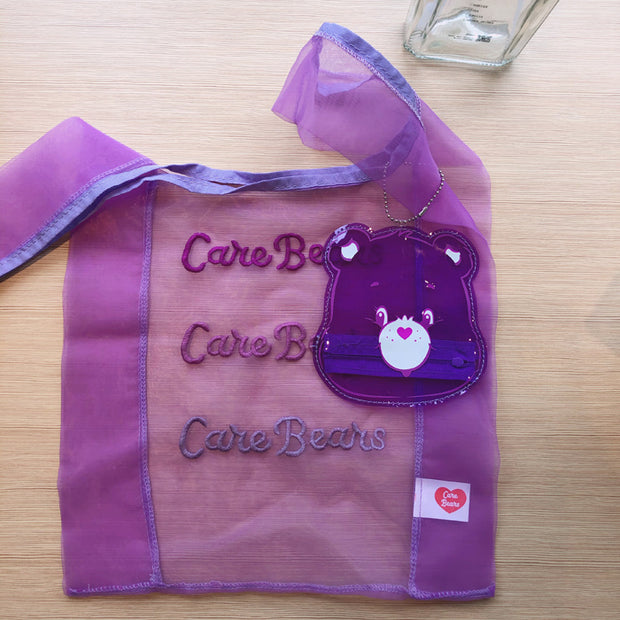 Girls Heart Rainbow Bear Eco Shopping Bag