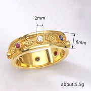 affordable luxury geometric zircon ring