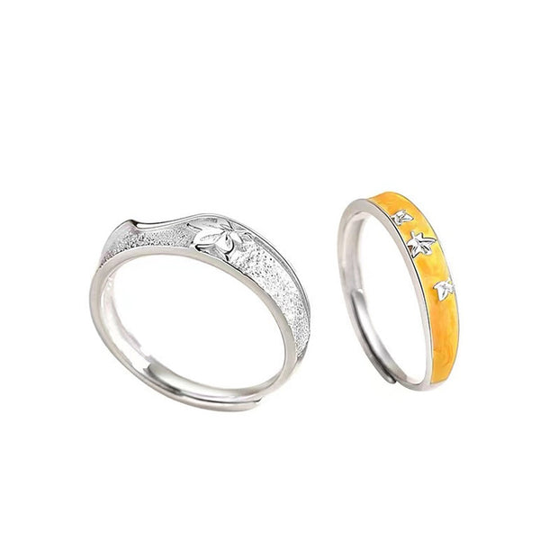 Couple Rings Special-interest Design Affordable Luxury Fashion Plated 925 Silver