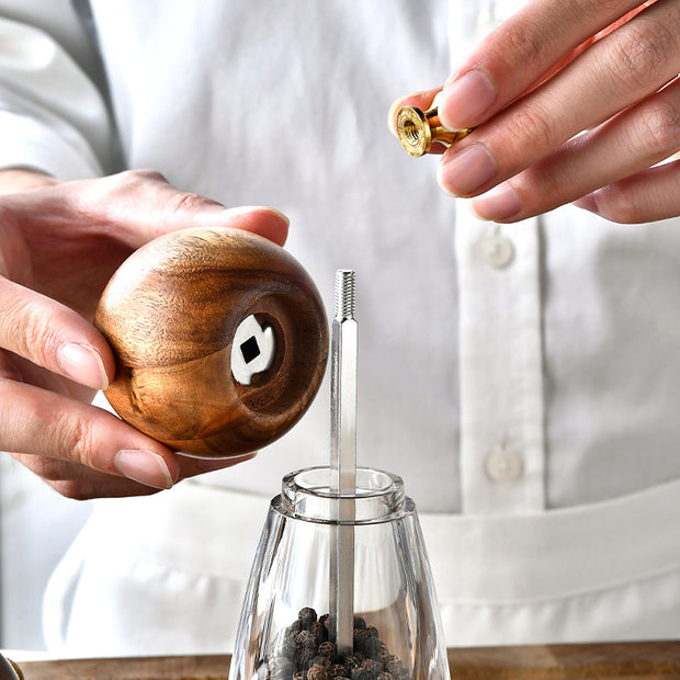 Acrylic Ceramic Core Manual Pepper Grinder Kitchen Gadget