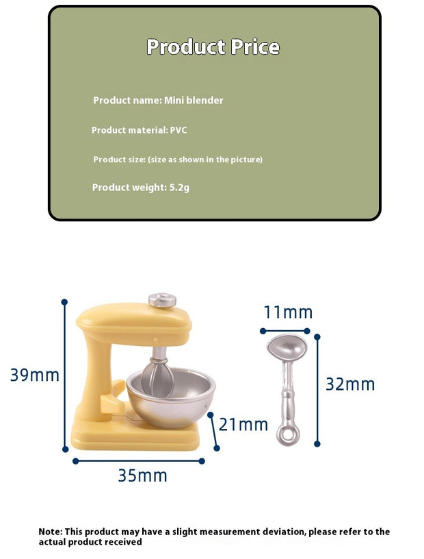 miniature candy toy mixer