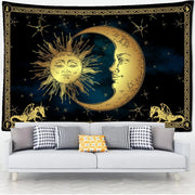 witchcraft skull tapestry