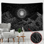 witchcraft skull tapestry