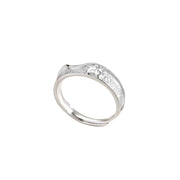 Couple Rings Special-interest Design Affordable Luxury Fashion Plated 925 Silver