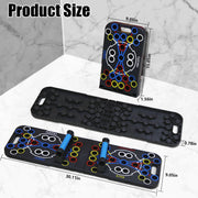 Multifunctional Push Up Board Home Strength Training Equipment With 15 Fitness Accessories Pilates Bar Resistance Band Roller Wheel Full Body Workout Home Gym Equipment