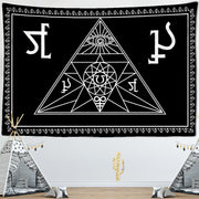 witchcraft skull tapestry