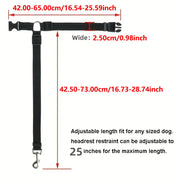 Solid Two-in-one Pet Car Seat Belt Lead Leash BackSeat Safety Belt Adjustable Harness For Kitten Dogs Collar Pet Accessories